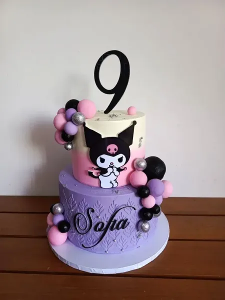  عکس کیک تولد دخترانه فانتزی کرومی