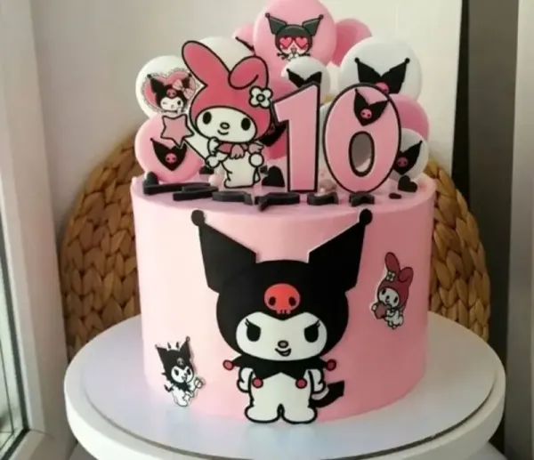  عکس کیک تولد دخترانه فانتزی کرومی