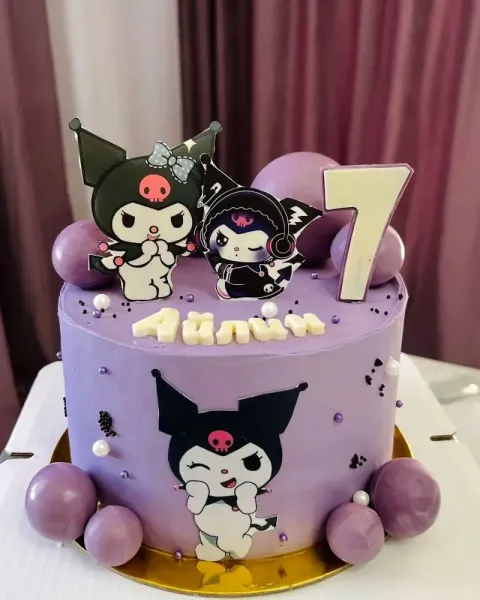  عکس کیک تولد دخترانه فانتزی کرومی