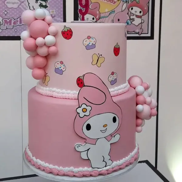  59 عکس کیک تولد کرومی بنفش