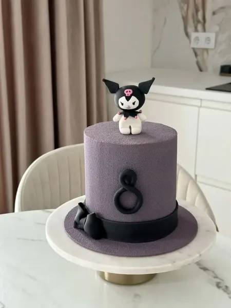  59 عکس کیک تولد کرومی بنفش