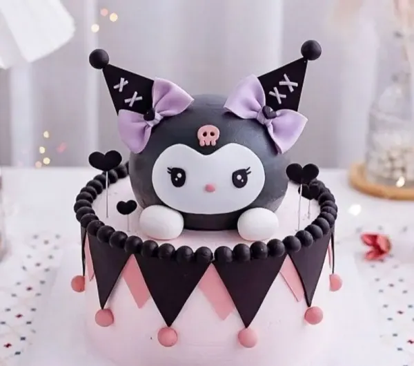  59 عکس کیک تولد کرومی بنفش