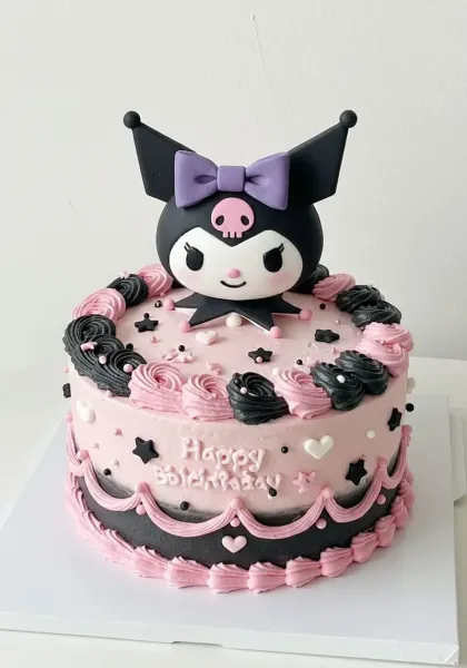  عکس کیک کرومی بنفش