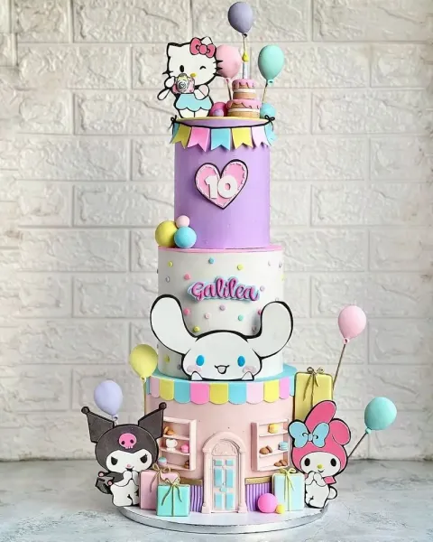  عکس کیک کرومی بنفش