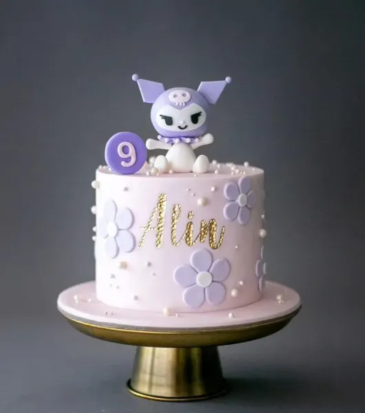  عکس کیک کرومی بنفش