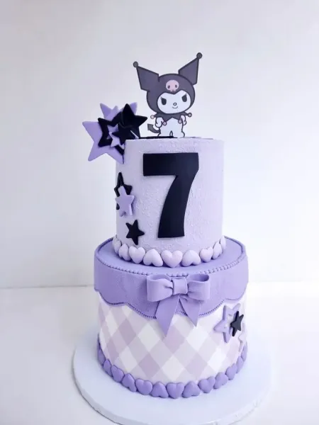  عکس کیک کرومی بنفش