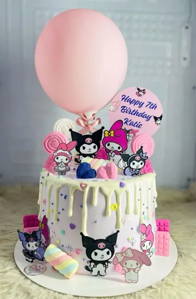  عکس کیک کرومی بنفش