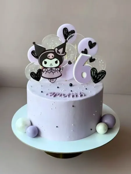  عکس کیک کرومی بنفش