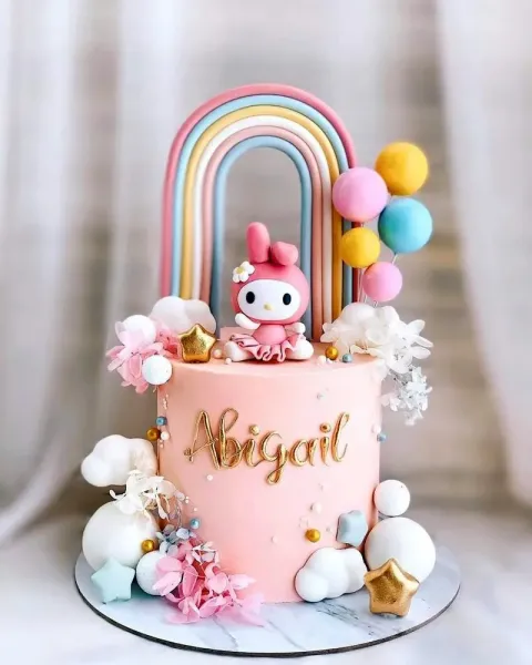  عکس کیک کرومی بنفش