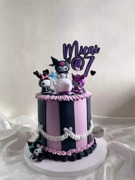  عکس کیک کرومی بنفش