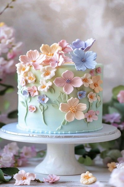  عکس کیک تولد زنانه ساده و شیک