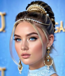 مدل مو جلو سر مجلسی زیر شال