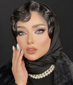  مدل مو جلو سر مجلسی زیر شال