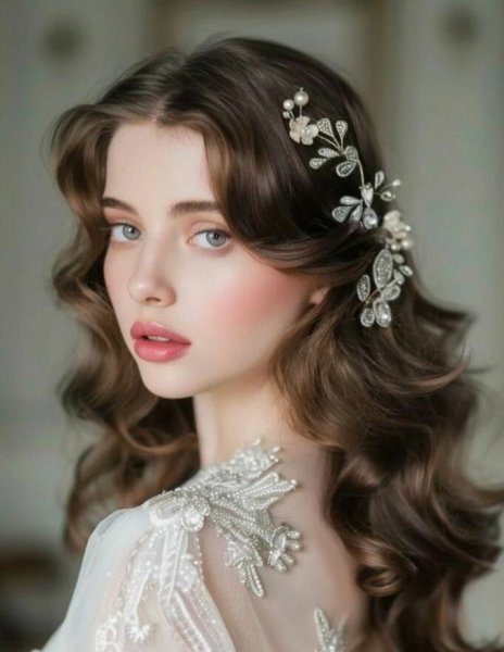  مدل مو جلو سر مجلسی زیر شال