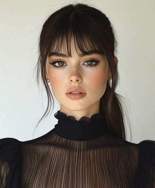  مدل مو جلو سر ساده بدون بافت