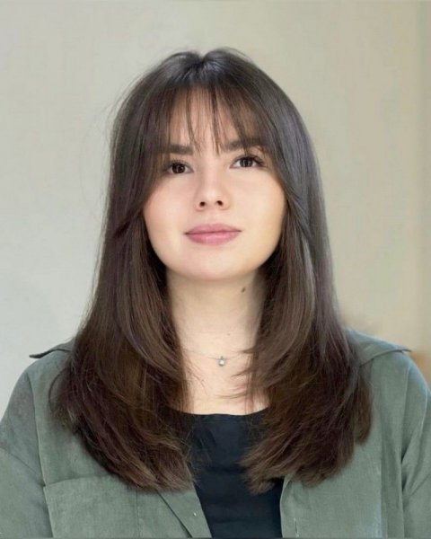  مدل مو جلو سر ساده بدون بافت