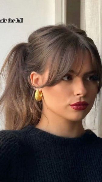  مدل مو جلو سر ساده بدون بافت