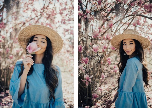  65 ژست عکاسی در جنگل دخترانه