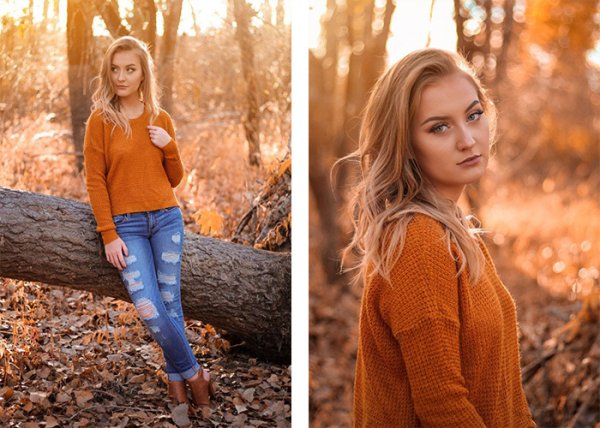  65 ژست عکاسی در جنگل دخترانه