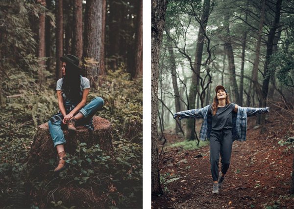  ژست عکاسی در طبیعت اینستاگرام