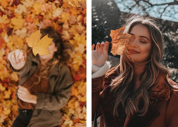  ژست عکاسی در طبیعت اینستاگرام