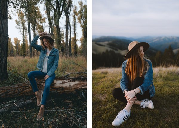  ژست عکاسی در جنگل شمال