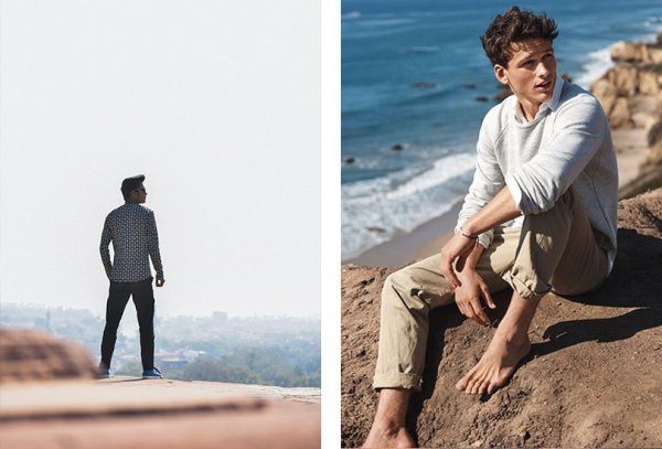  ژست عکاسی در طبیعت اینستاگرام پسرانه