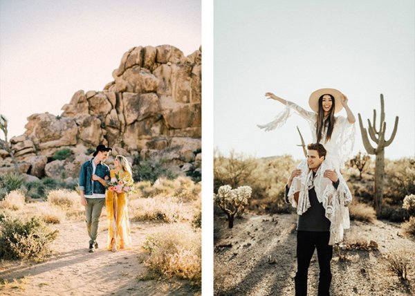  ژست عکس دونفره در طبیعت بهار