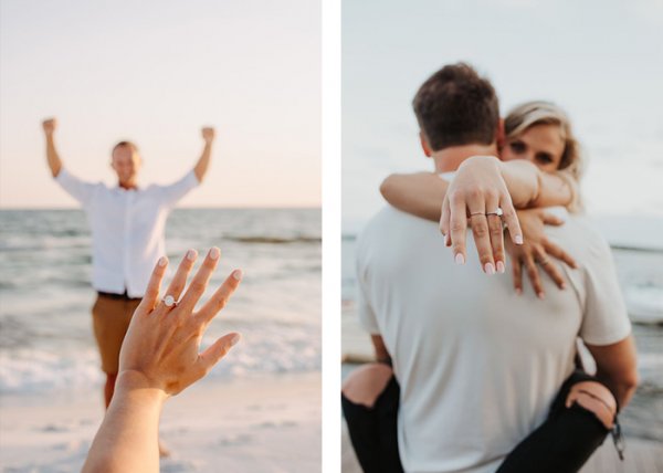  ژست عکس دونفره در طبیعت بهار