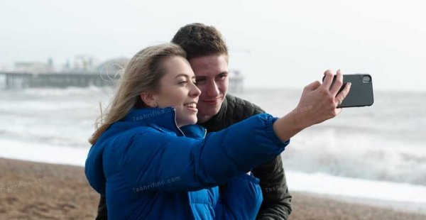  ژست عکس دونفره سلفی بدون چهره