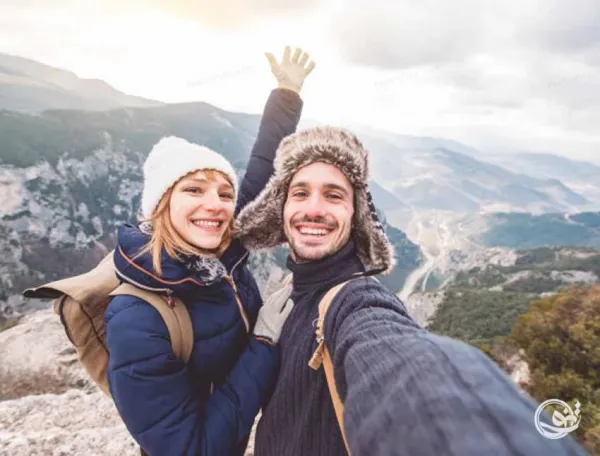  ژست عکس دونفره سلفی بدون چهره