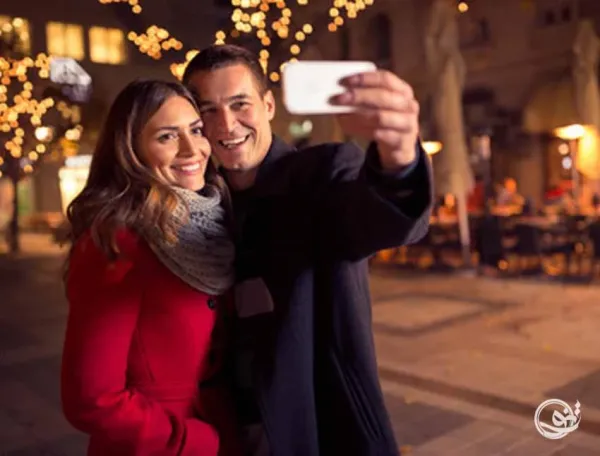  ژست عکس دونفره سلفی بدون چهره