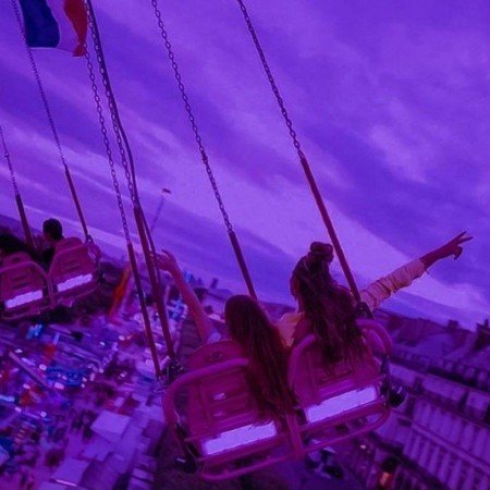 عکس گنگ دخترونه بنفش