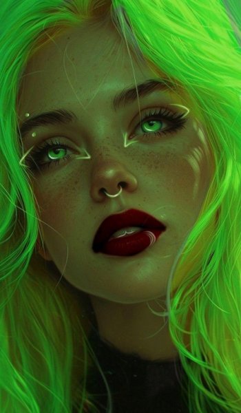  پروفایل پینترستی سبز