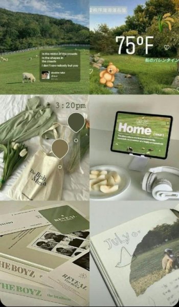  پروفایل پینترستی سبز