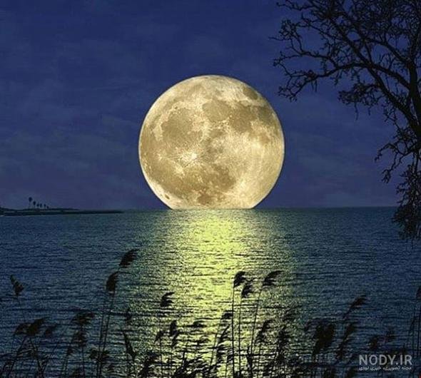  عکس ماه و دریا