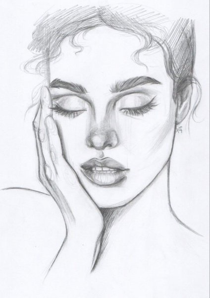 عکس چهره برای طراحی سیاه قلم ساده