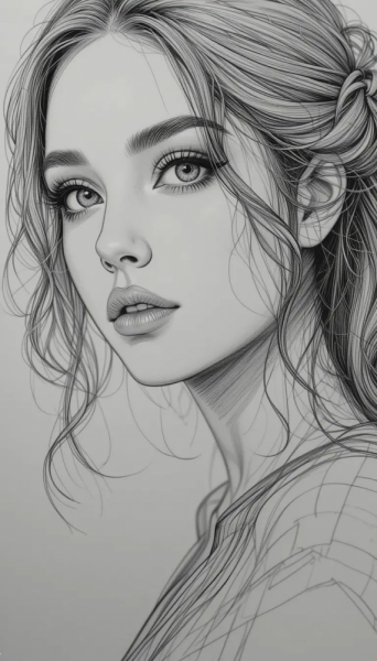  عکس چهره برای طراحی سیاه قلم ساده