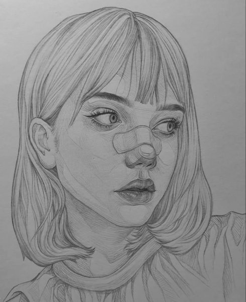  عکس چهره برای طراحی سیاه قلم ساده