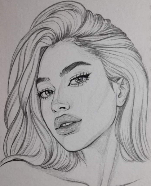  عکس چهره برای طراحی سیاه قلم ساده