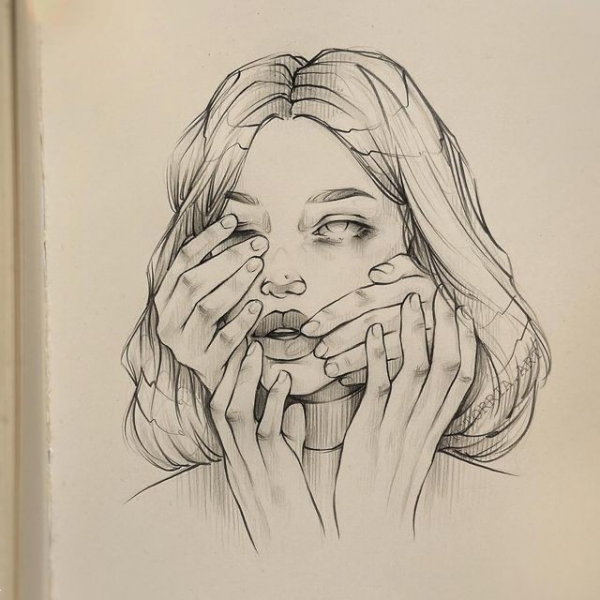  عکس چهره برای طراحی سیاه قلم ساده