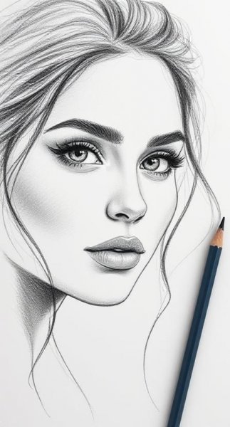  عکس چهره برای طراحی سیاه قلم ساده
