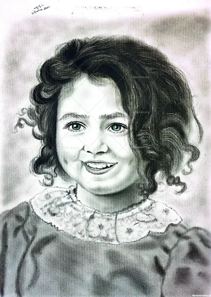  نقاشی سیاه قلم ساده کودکانه