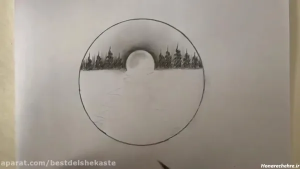  نقاشی سیاه قلم ساده کودکانه