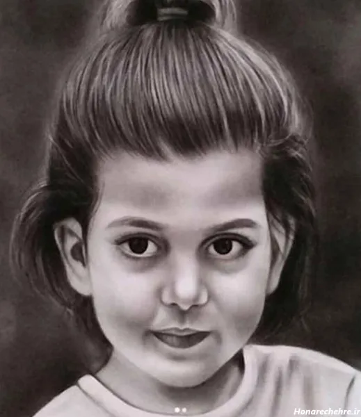  نقاشی سیاه قلم ساده کودکانه