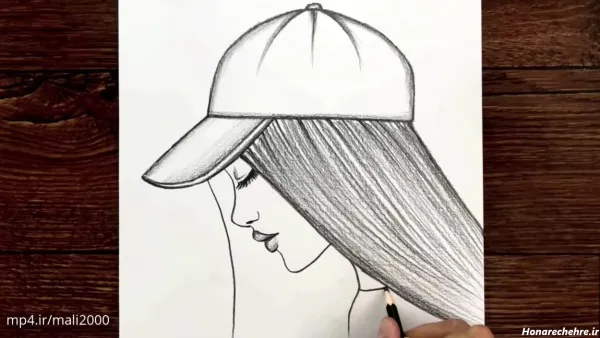  عکس سیاه قلم چهره دختر