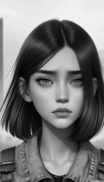  عکس سیاه قلم چهره دختر