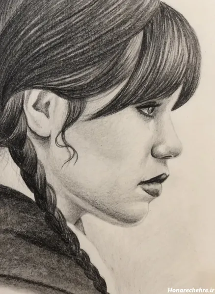  عکس سیاه قلم چهره دختر