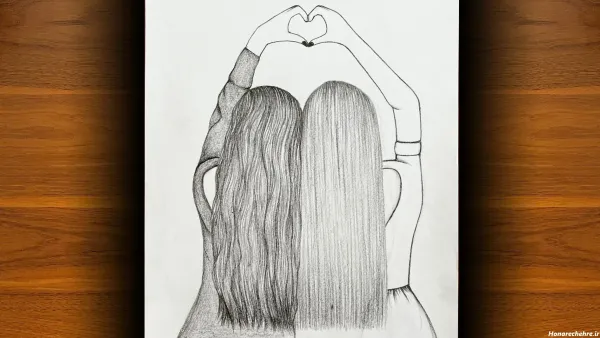  عکس سیاه قلم چهره دختر