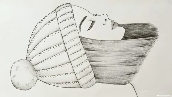  عکس سیاه قلم چهره دختر